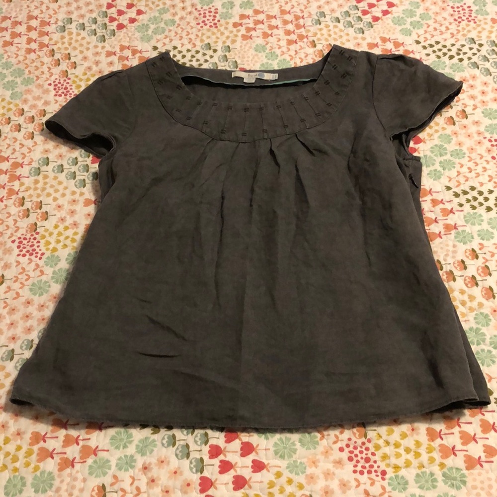 100% linen Boden top
